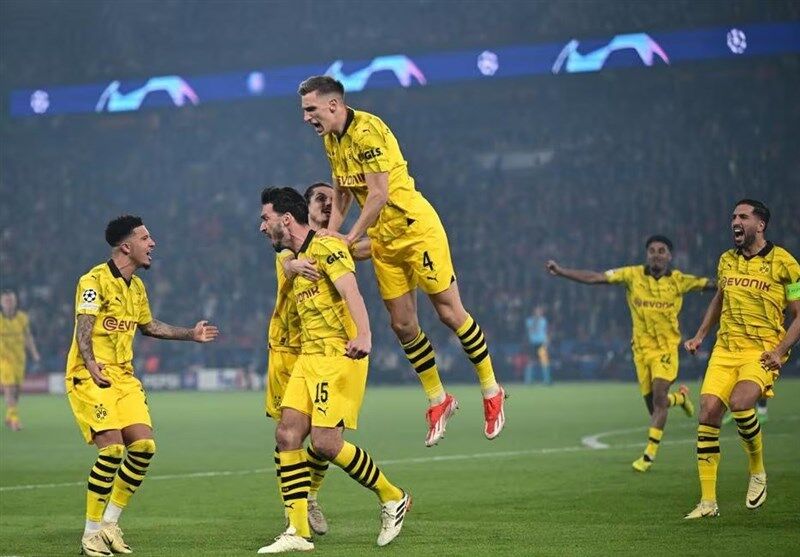 صعود دورتموند به فینال در شب بی‌مهری تیرهای دروازه با PSG

