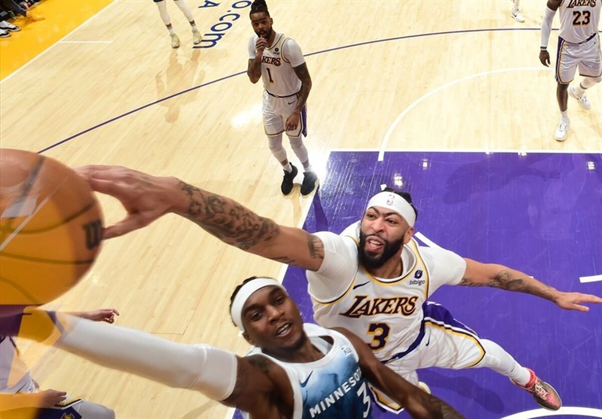 لیگ NBA| پیروزی لیکرز با آمار خیره‌کننده دیویس/ تداوم صدرنشینی تاندر
